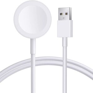 Magnetic Smartwatch Charger – USB charging pad, rapid stable conduction, pure copper coil, PTC over-charge protection, portable cradle dock, for travel & home use