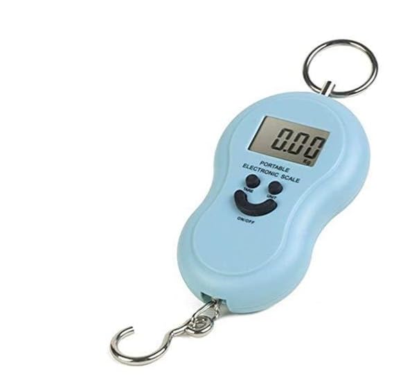 Digital Luggage Scale – Portable Hanging Hook Scale – LCD Display, High Accuracy, Compact Travel Weight Checker for Bags, Fishing Gear & Outdoor Use