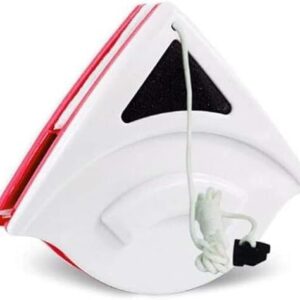 Magnetic Window Cleaner – Double Sided Glass Wiper – Strong Magnet, Streak-Free Cleaning, Safe for High Rise Windows, Cleans Both Sides, Squeegee for Sliding, Home, or Office