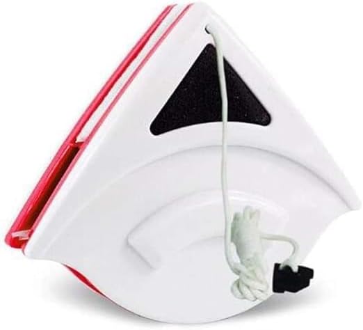 Magnetic Window Cleaner – Double Sided Glass Wiper – Strong Magnet, Streak-Free Cleaning, Safe for High Rise Windows, Cleans Both Sides, Squeegee for Sliding, Home, or Office