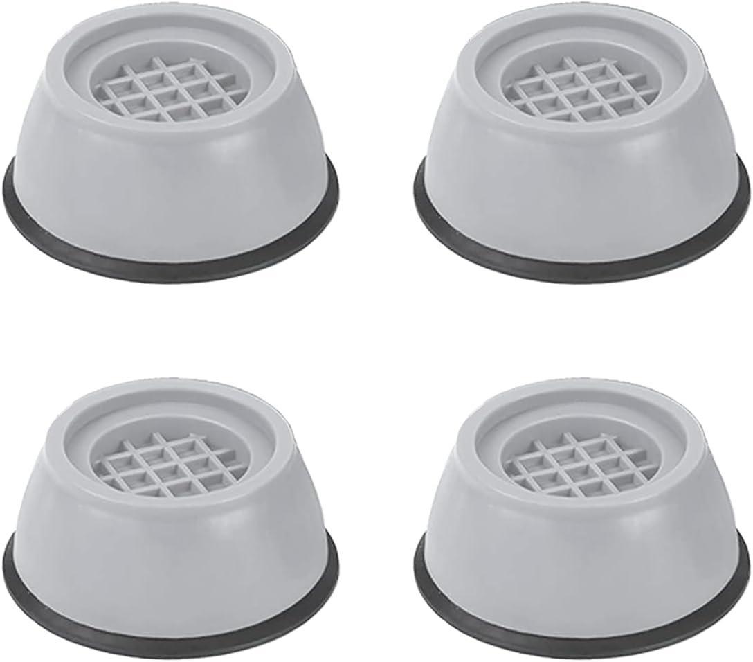 Washer Dryer Anti Vibration Pads – Shock Absorber Suction Cup Feet – Noise Reduction, Anti-Walk Stability, Heavy Load Support, Floor Protection, Perfect for Washers, Dryers, Fridge