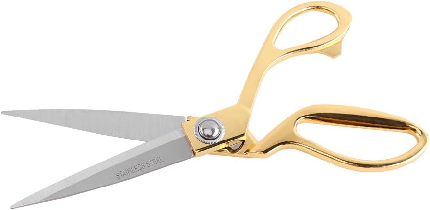 Tailor Scissors – Heavy Duty Sewing Scissors with Gold Titanium Finish, Ultra Sharp Stainless Steel Fabric Shears for Leather & Cloth, Comfort Grip Professional Cutting Tool 10.5 Inch - Image 2