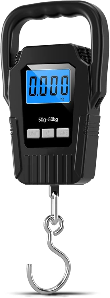 Digital Luggage Weight Scale – Portable Travel Scale – High-Precision Sensor, Large Backlit Display, Lightweight & Compact Design, Ideal for Airline Baggage, Easy Hanging Hook