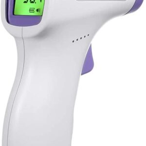 Non-Contact Infrared Thermometer – Touch-Free Digital Forehead Reader for Adults and Kids – Instant Accuracy – Battery Powered LCD Health Tool