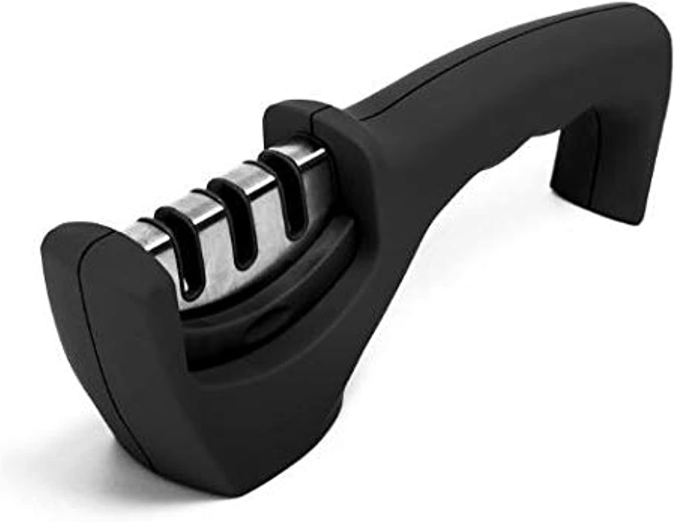 Manual Knife Sharpener – 3-Stage Kitchen Tool – Coarse Grind, Fine Sharpen, Polish, Tungsten Steel Blades for Razor Edge, Ergonomic Handle, Safe for Home & Chef Use - Image 3