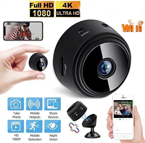 Mini Spy Camera – 1080P Wireless Hidden Cam – Motion Detection, Night Vision, Real-Time Remote Viewing, Compact & Discreet Design, Ideal for Home Security & Monitoring - Image 4