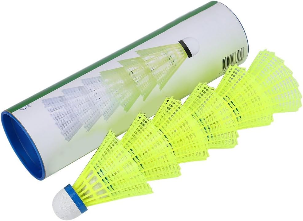 Badminton Shuttlecocks – High-Speed Feather Birdies – Durable Nylon Build, Stable Flight Design, Long-Lasting Bounce, Ideal for Indoor Training & Outdoor Family Matches – 6 Pack - Image 3
