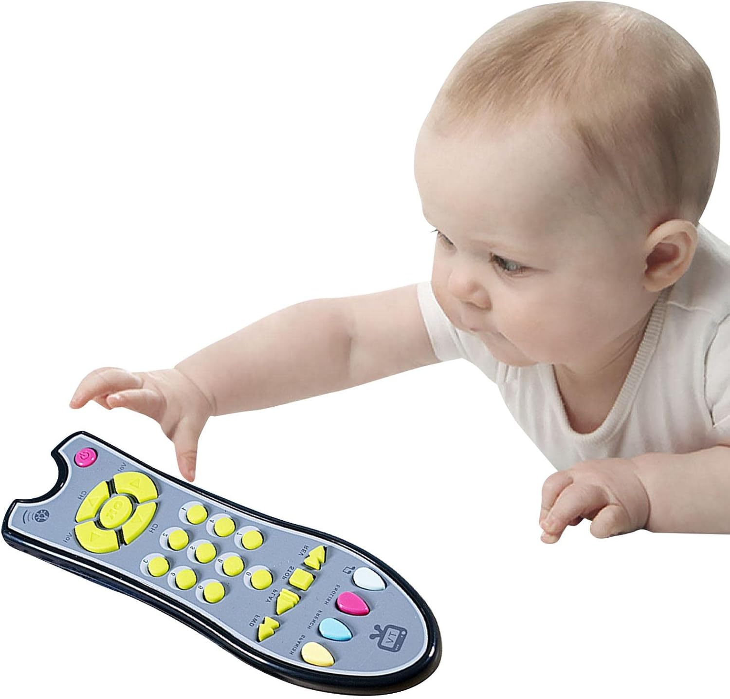 Baby Remote Control Toy – Toddler Learning Remote – Interactive Buttons, Musical Sounds, Sensory Development, Pretend Play Fun, Educational Toy for 6-18 Months - Image 2