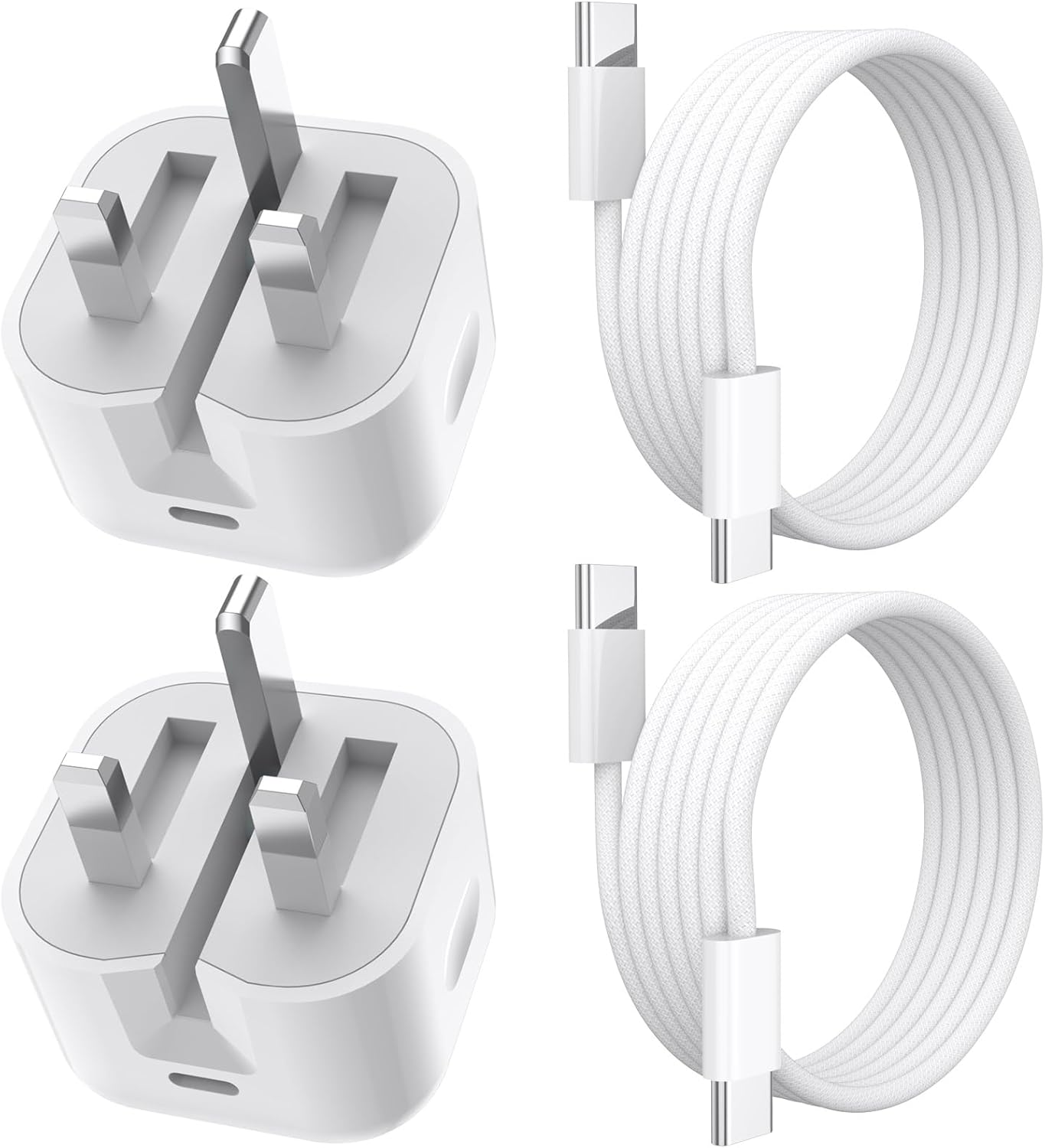 USB C Charger – 35W Fast Charging Adapter – Dual Port USB-C PD Charger, 1M Type C to C Cable, Quick Charge for Phone, Compact Wall Plug for Travel, Office, or Daily Use - Image 2