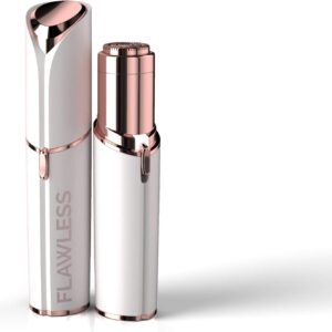 Facial Hair Remover – Instant, Gentle Hair Removal for Lip, Chin & Neck – Travel-Size Electric Shaver with Cleaning Brush – Safe for Sensitive Skin, No Redness