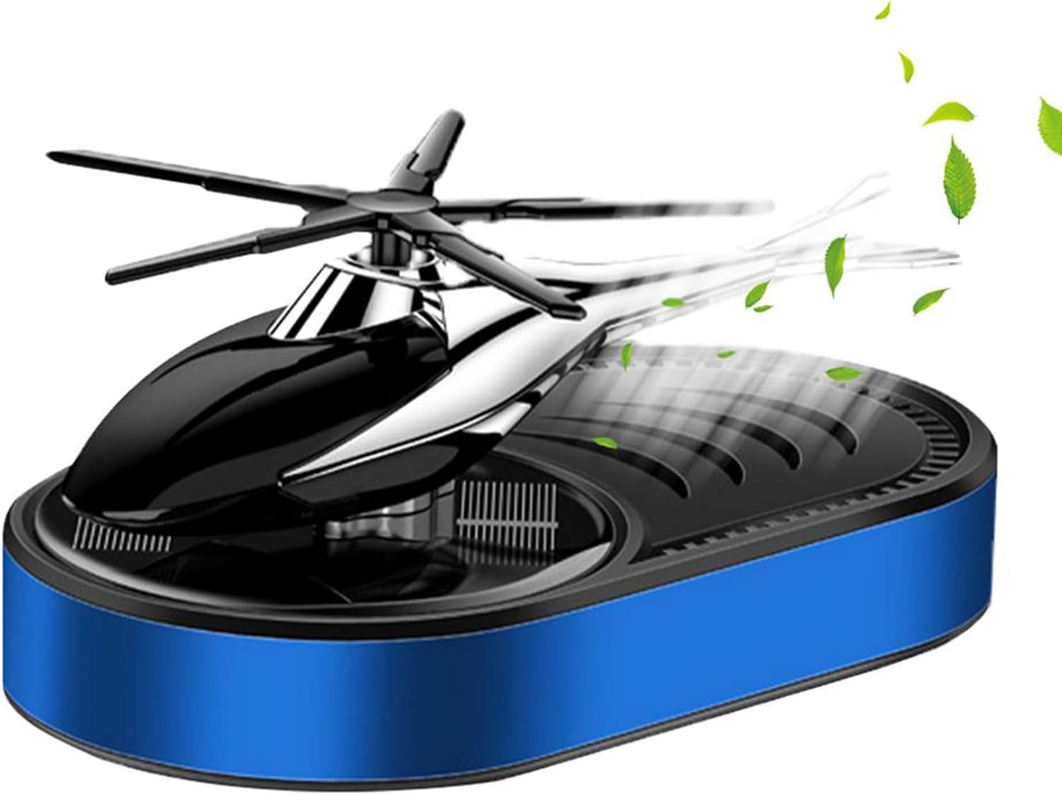 Solar Powered Car Air Freshener – Rotating Helicopter Design – Eliminates Odors, Fresh Long-Lasting Fragrance, Stylish Black Dashboard Accessory for Car Interior Decoration and Aromatherapy - Image 2