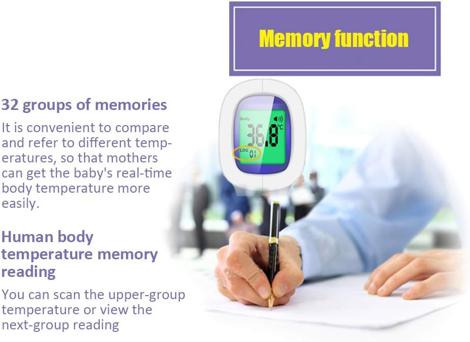 Non-Contact Infrared Thermometer – Touch-Free Digital Forehead Reader for Adults and Kids – Instant Accuracy – Battery Powered LCD Health Tool - Image 3