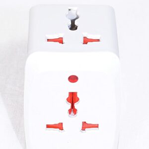 Universal Travel Adapter Plug – 3 Way Multi Plug Extension for Worldwide Use – Compact Converter Socket – Ideal for Laptops, Mobiles, Kitchen Appliances, TVs, Office & Indoor Power Supply