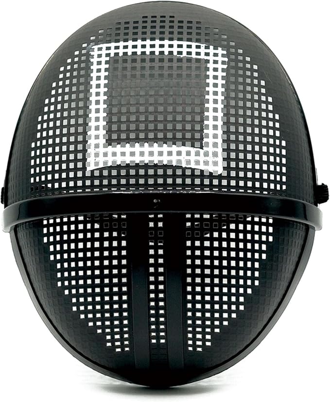 Oversized Square Plastic Face Mask – Hilarious Adult Costume Prop for TikTok Skits, Cosplay, Halloween & Comedy Events – Lightweight Prank Mask for Men & Women