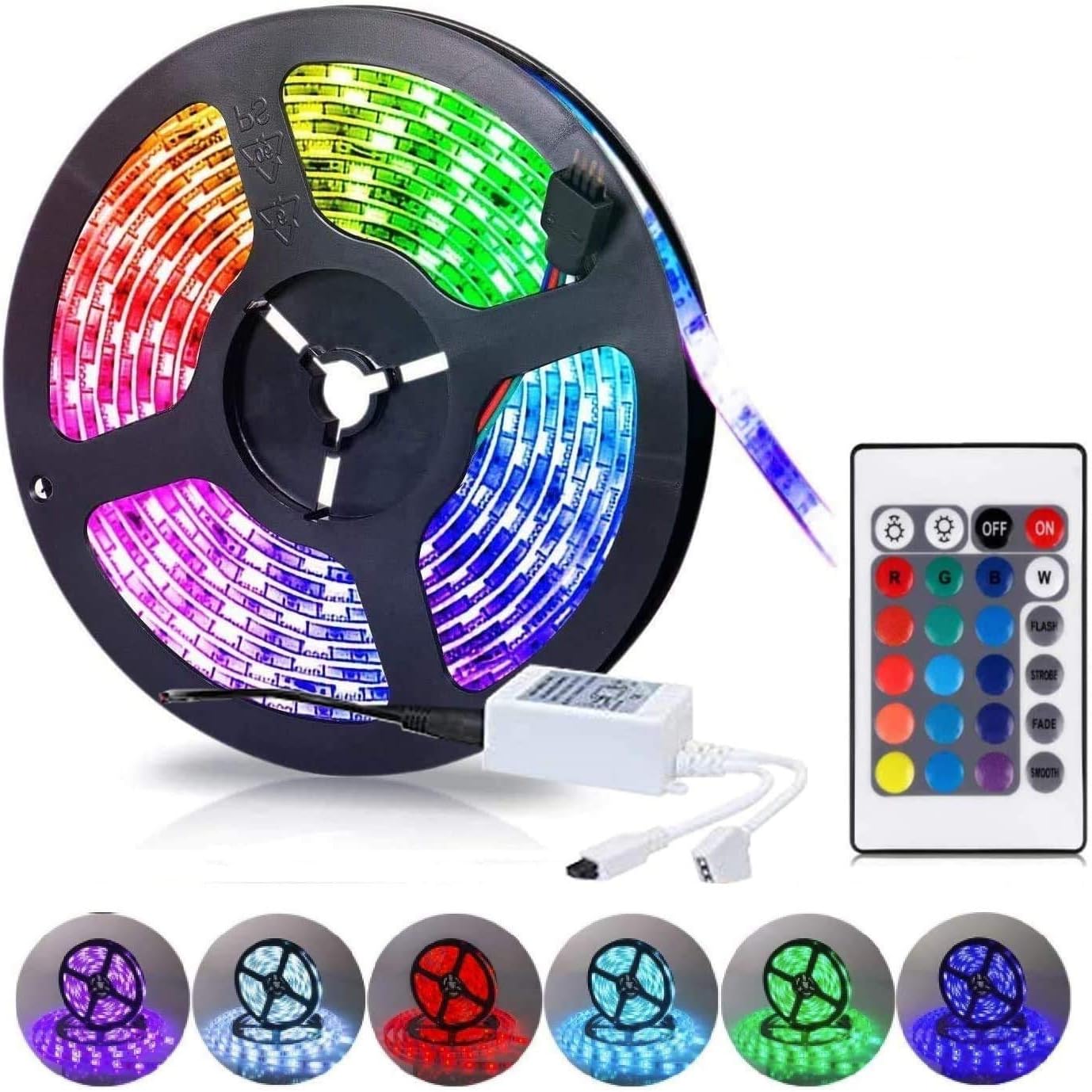 LED Strip Lights – RGB Color Changing Light Strip – Flexible Design, Remote & App Control, DIY Home Decor Lighting, Perfect for Bedroom, TV Backlight, Kitchen & Party Ambience - Image 3
