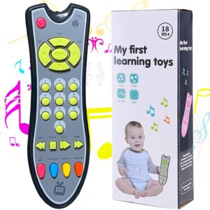 Baby Remote Control Toy – Toddler Learning Remote – Interactive Buttons, Musical Sounds, Sensory Development, Pretend Play Fun, Educational Toy for 6-18 Months