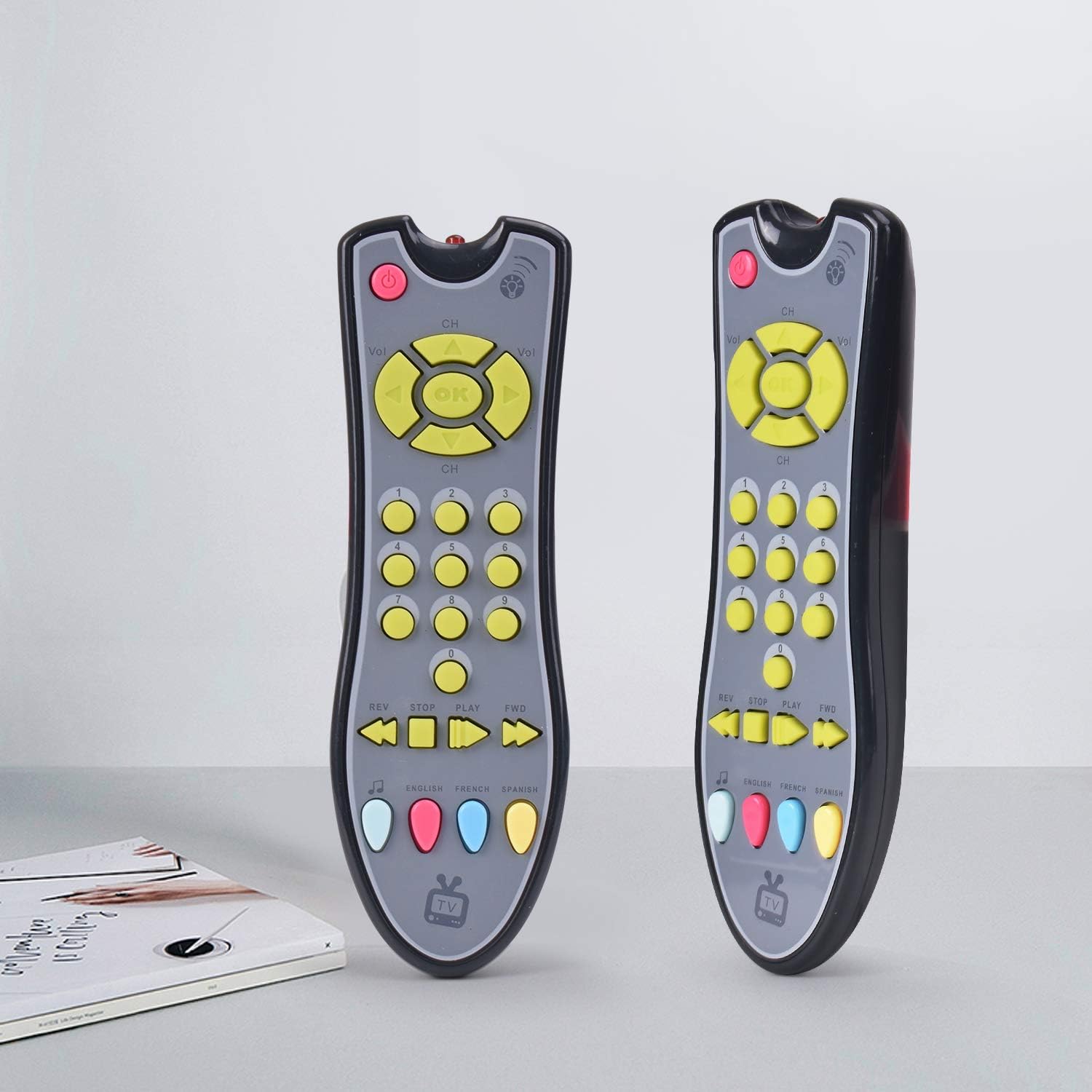 Baby Remote Control Toy – Toddler Learning Remote – Interactive Buttons, Musical Sounds, Sensory Development, Pretend Play Fun, Educational Toy for 6-18 Months - Image 4