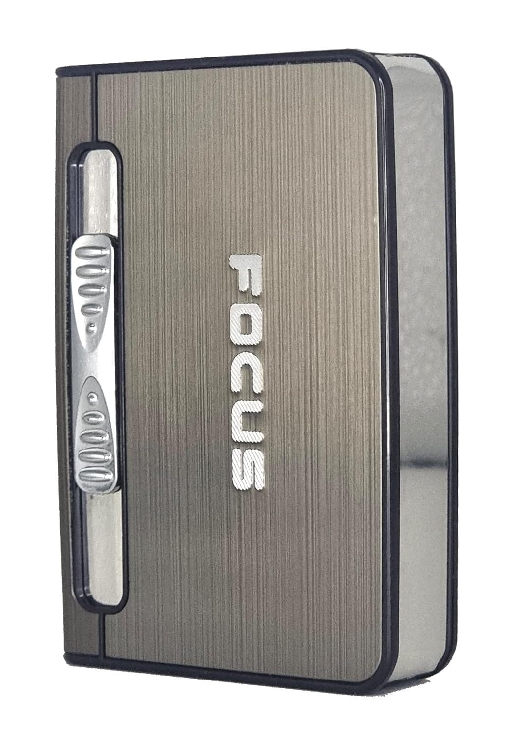 Metal Cigarette Case with Automatic Lighter – Portable 10 Cigarette Holder, Durable Metal Box for Men, Slim Smoking Accessory with Built-In Lighter for Travel, Outdoor, and Everyday Use - Image 3