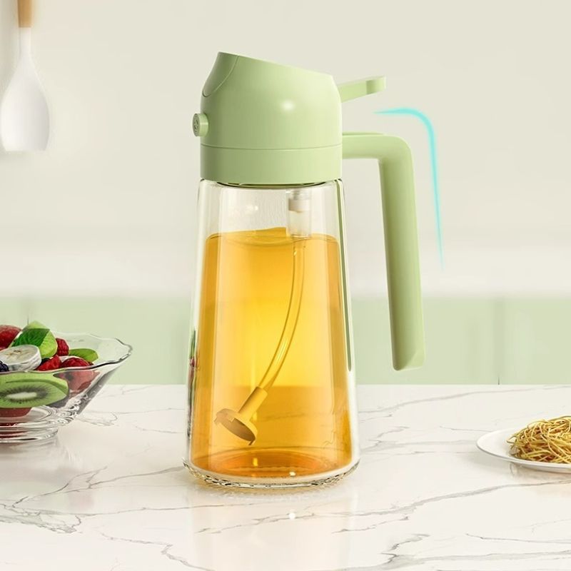 Olive Oil Sprayer – 600ML Oil Dispenser Bottle for Cooking, Leak-Proof Kitchen Oil Mister for BBQ, Baking, Salad & Grilling, Easy Refill Olive Oil Bottle for Air Fryer, Non-Drip Vinegar Spray - Image 4