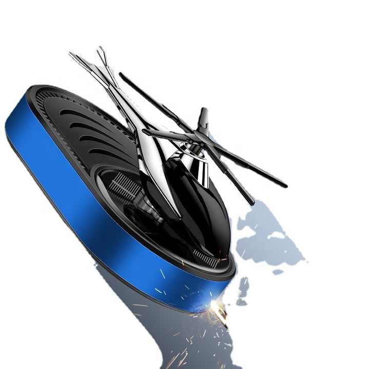 Solar Powered Car Air Freshener – Rotating Helicopter Design – Eliminates Odors, Fresh Long-Lasting Fragrance, Stylish Black Dashboard Accessory for Car Interior Decoration and Aromatherapy - Image 3