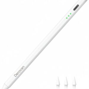 Universal Capacitive Stylus Pen for Touch Screens – 2‑in‑1 Disc + Fiber Tip, Precise Drawing & Writing, Compatible with iPad/iPhone/Android Tablets & Laptops