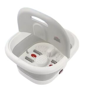 Foldable Foot Spa Pedicure Bucket – Bubble & Vibration Massage, Portable Folding Design, Simple Relaxation for Home & Travel