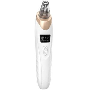 Electric Blackhead Remover Vacuum – USB Rechargeable Facial Pore Cleaner with 5 Suction Levels & 4 Replaceable Probes, Gentle Acne & Blackhead Extractor Tool