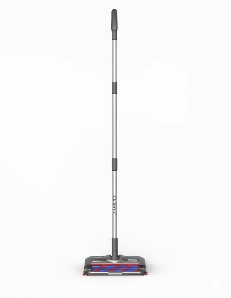 Cordless Sweeper Vacuum Cleaner for Pet Hair & Dust, USB-C Fast Charging 80 Min Runtime, Anti-Tangle Brush, Lightweight 2-in-1 Handheld Floor & Carpet Cleaner, Portable Quiet Design