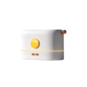 3D Flame Essential Oil Diffuser Humidifier, 200ml Aromatherapy Mist Maker with Auto Shut-Off, Cool Mist & 3 Ambient Light Modes, Ideal for Home, Office, Bedroom, Spa/Monochrome Light (White)