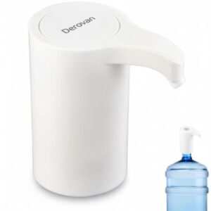 USB‑Rechargeable Electric Water Dispenser Pump – One‑Touch Automatic Water Pump for 2‑5 Gallon ( ~55 mm) Bottles, BPA‑Free Food‑Grade, 1200 mAh Battery, Portable for Home, Office & Outdoor
