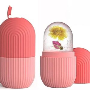 Silicone Ice Massager & Ice Roller for Face & Eyes – Reusable Cold Therapy Tool for Eye Bags, Migraine Relief, Skin Puffiness, Facial Cooling