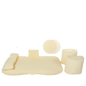 Car Air Mattress with Electric Pump, SUV Back Seat Inflatable Bed for Camping, Twin Size Portable Travel Mattress with Pillows, Quick Inflate Car Bed for Kids & Adults, Compact Air Bed for Road Trips