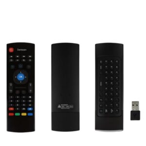 MX3 Air Wireless Mini Keyboard & Air Mouse – 2.4 G Air Remote with QWERTY Keyboard, IR Learning & Motion Sensor