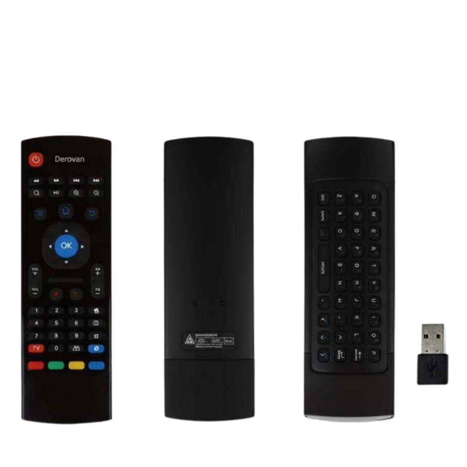 MX3 Air Wireless Mini Keyboard & Air Mouse – 2.4 G Air Remote with QWERTY Keyboard, IR Learning & Motion Sensor