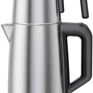 Electric Samovar Tea Maker – Stainless Steel Double-Layer Kettle, 1L/2L Capacity, Automatic Power-Off, Dual Heating for Water & Tea Brewing – Home Kitchen Water Boiler