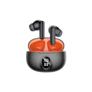 Bluetooth 5.3 True Wireless Earbuds, 30Hours, Playback, Powerful Bass, Active Noise Cancelling, Waterproof In Ear Headphones with ENC Mic, Low Latency, Touch Control,