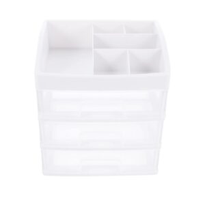 Multi-Layer Transparent Makeup Organizer – Compact Acrylic Cosmetic Storage Box (9.1 × 6.5 in)