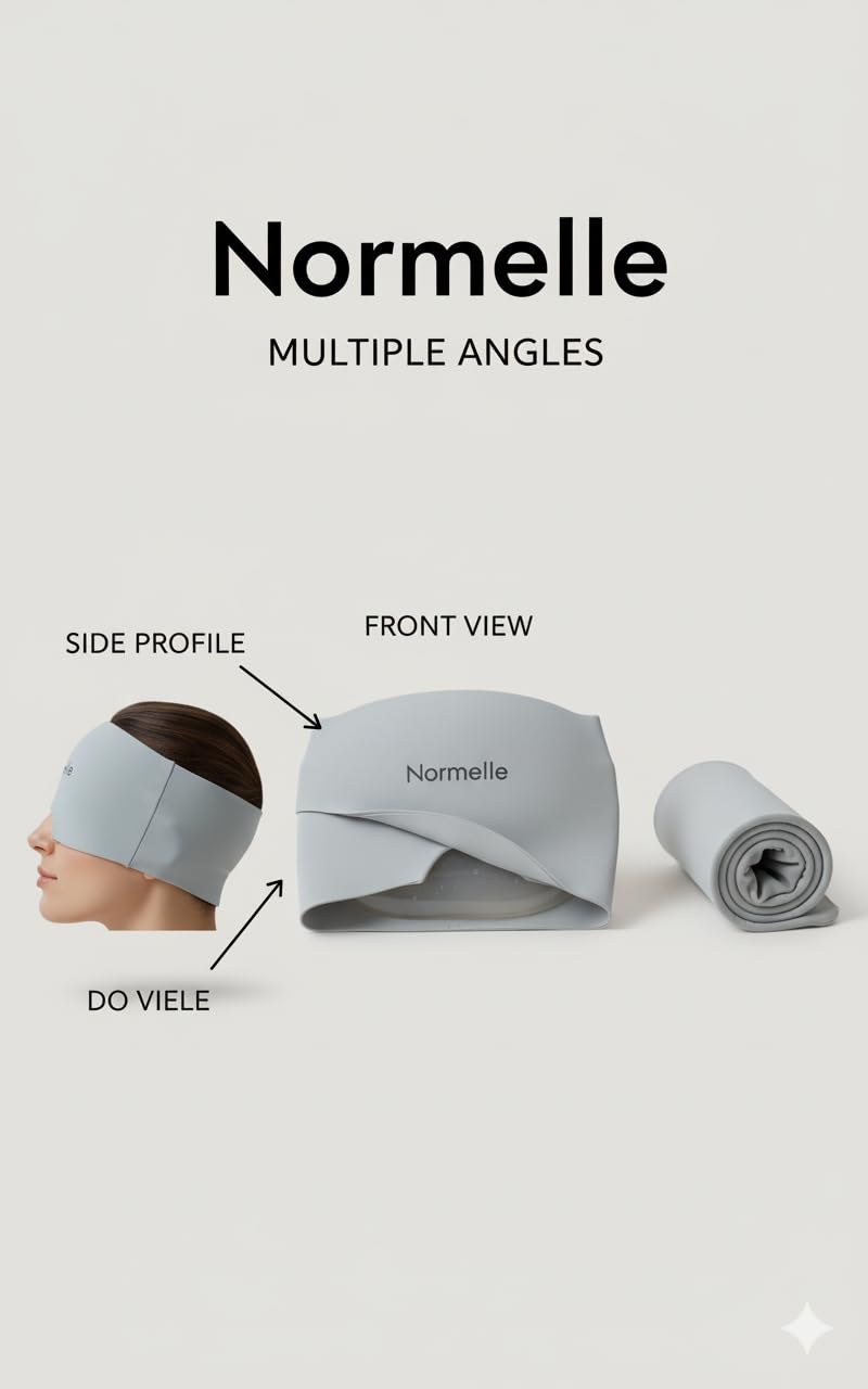 Migraine Relief Gel Hat for Cold and Hot Therapy – 180° Compression Headache Cap for Tension, Sinus & Head Pain – Reusable Gel Beanie for Sleeping, Office, Travel - Image 5