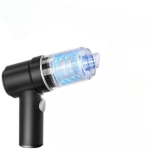 Car Vacuum Cleaner, Mini Rechargeable 9000PA 120W, 2-in-1 Air Duster & LED Light, Cordless Handheld for Car, Home & Office, Dual-Use Suction Power, Built-in Battery, Portable for Pet Hair & Dust