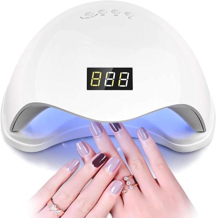 48W UV LED Nail Lamp – Fast Gel Polish & Resin Curing, Smart Auto Sensor & 4 Timer Settings – Professional Dryer for Hands & Feet - Image 2