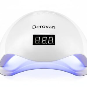 48W UV LED Nail Lamp – Fast Gel Polish & Resin Curing, Smart Auto Sensor & 4 Timer Settings – Professional Dryer for Hands & Feet