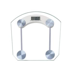 Digital Weight Scale – LED Display, Ultra-Slim Design, Precise Sensor Accuracy, Tracks Weight Effortlessly, Ideal for Daily Health Monitoring at Home & Gym – Tempered Glass, 180Kg Capacity