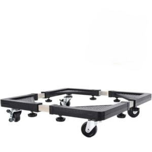 Adjustable Appliance Dolly - Heavy-Duty Rolling Stand with Lockable Wheels for Washing Machines, Refrigerators, and Furniture | Expandable Base, Anti-Vibration Pads, Easy Mobility & Stability
