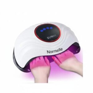 288W LED UV Nail Lamp for Gel Polish – Professional Nail Dryer with 72 LEDs, 4 Timer Settings, Smart Sensor, Dual Light Source – Fast Curing UV Lamp for Gel Nails