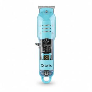 Electric Hair Clippers for Men Professional Barber Kit, Cordless and Corded Hair Cutting Machine with Rechargeable Battery, Beard Trimmer with Stainless Steel Blades and 4 Limit Combs, Blue