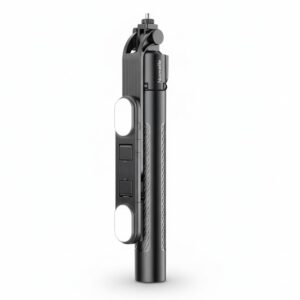 6.5 Feet Tripod Stand Selfie Stick with 2 Rechargeable LED Lights, Bluetooth Remote, 360° Rotatable, Foldable & Adjustable for DSLR, Smartphone, Vlogging, YouTube, TikTok, Content Creation