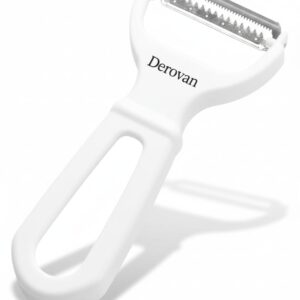 2‑in‑1 Stainless Steel Julienne & Vegetable Peeler – Dual Blade Kitchen Tool for Carrot, Potato, Cucumber, Fruit & Vegetable Prep – Ergonomic Non‑Slip Handle