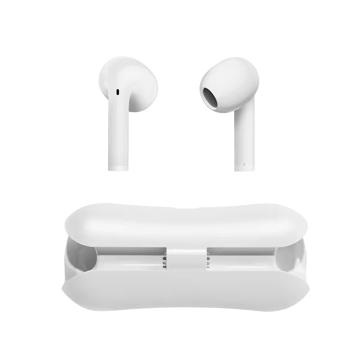 True Wireless Bluetooth Earbuds - Advanced Noise Cancellation Battery, HD Microphone, Bluetooth 5.3, Hi-Fi Stereo Sound Charging, LED Display, Sports Headphones, White - Image 5
