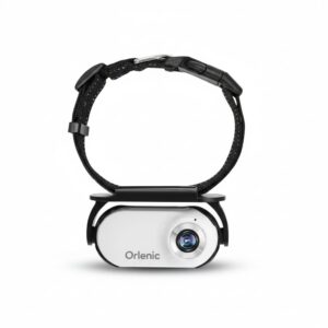 1080P Cat Camera Collar with 120° Wide-Angle Lens, Thumb Camera for Pets and Sports, Video Recording Wearable Cam with Back Clip, Silicone Case, Collar Mount