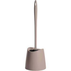 Toilet Brush WC-Standard with Holder/Brown Polypropylene Cleaning Set | Compact Trash Can & Toilet Bowl Cleaner, One Size